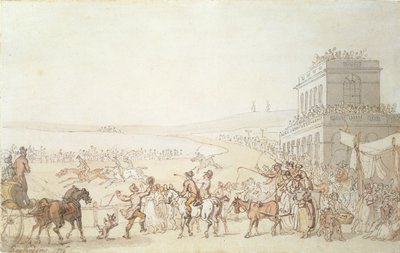 Brighton Races door Thomas Rowlandson